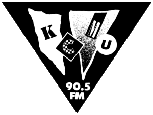 The KCMU promotional sticker. I first got this way back in the late 1980s.