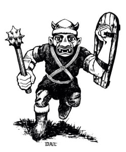 Illustration of a goblin, by the iconic David A. Trampier. 