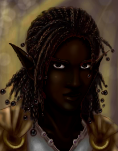 A painting of a wakyambi elf