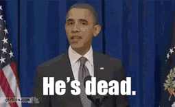 Animated GIF of President Barack Obama ending the war in Afghanistan.